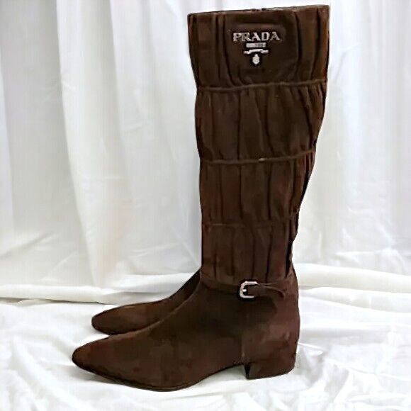 NEW Prada Nappa Gaufre Suede Boots NWOB~$1250 - Picture 2 of 10